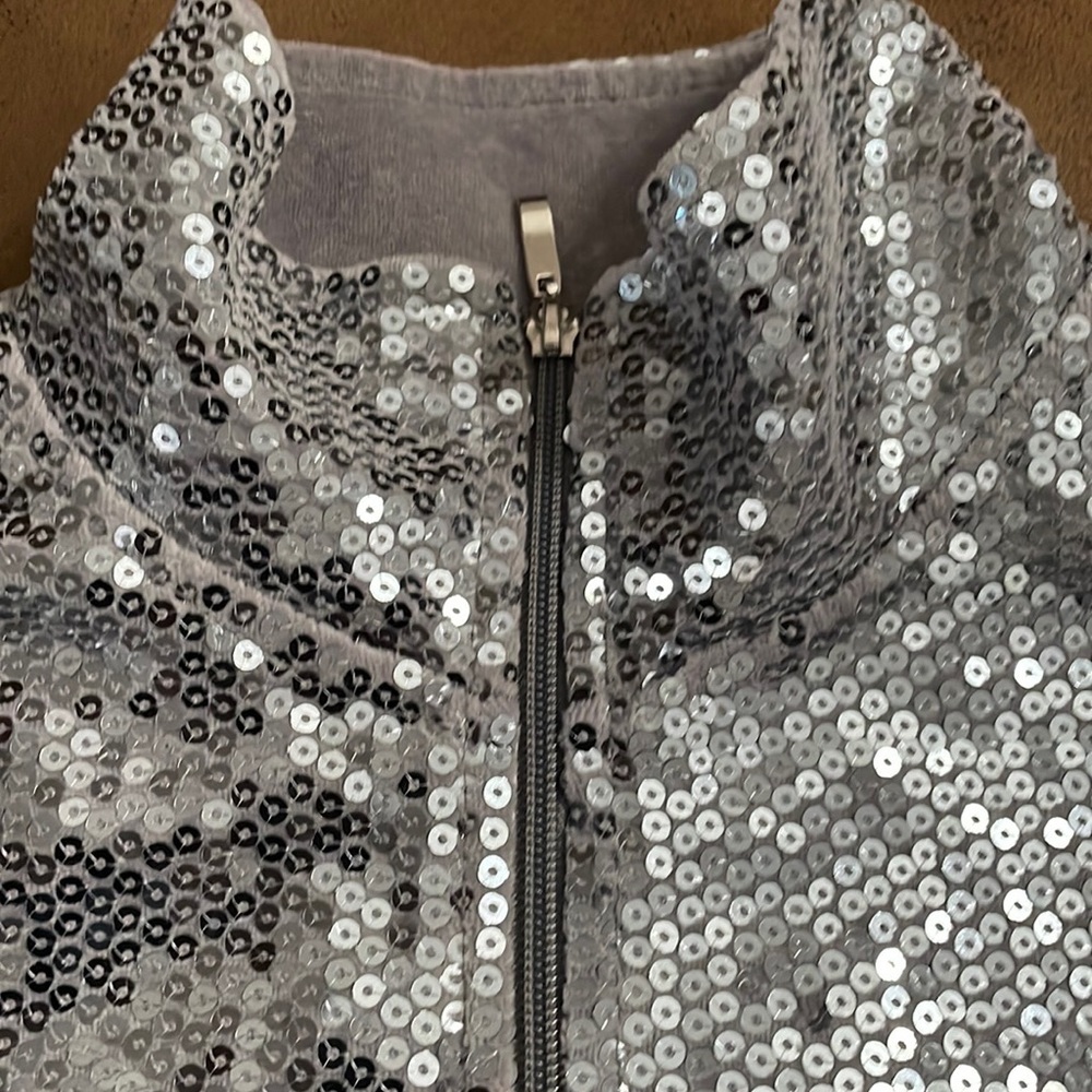 Silver Sequin Jacket - image 4